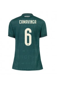 Real Madrid Eduardo Camavinga #6 Fotballdrakt Borte Klær Dame 2026-27 Korte ermer